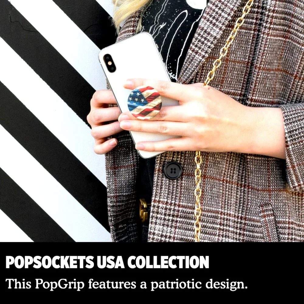 Popsockets Grip with Swappable Top for Cell Phones, PopGrip. Oh Say Can You See